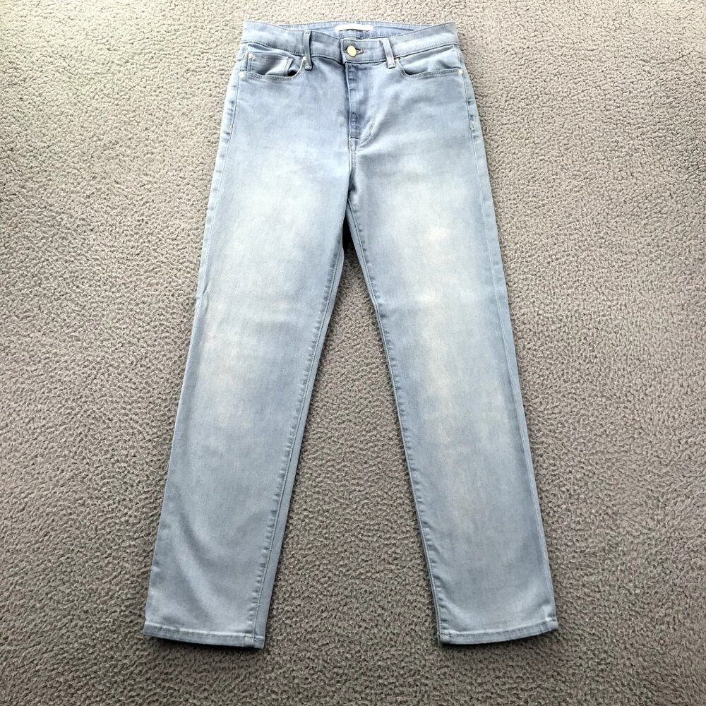 FIDELITY Denim Jeans Womens Size 28 CHER High Rise‎ Slim Straight Light Wash